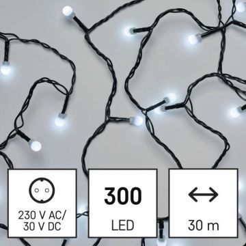 LED Vánoční venkovní řetěz 300xLED/35m IP44 studená bílá