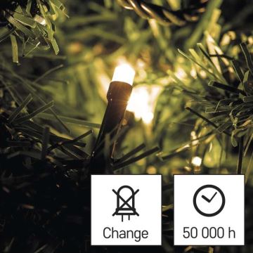 LED Vánoční venkovní řetěz 40xLED/3,3m IP44 teplá bílá