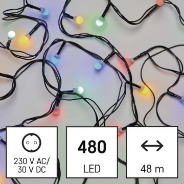 LED Vánoční venkovní řetěz 480xLED/53m IP44 multicolor