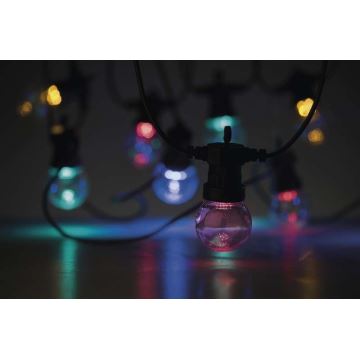 LED Venkovní dekorační řetěz 50xLED/10m IP44 čirá