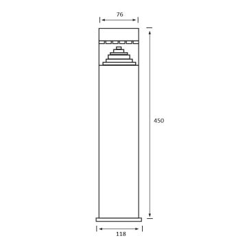 LED Venkovní lampa 1xLED/6W/230V IP44