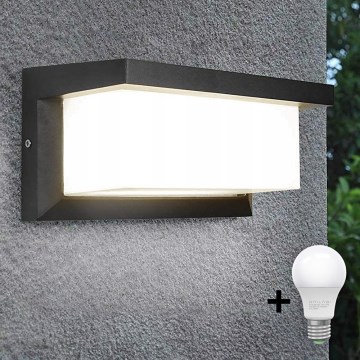 LED Venkovní nástěnné svítidlo NEELY 1xE27/15W/230V 3000K IP54 antracit