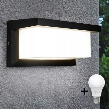 LED Venkovní nástěnné svítidlo NEELY 1xE27/15W/230V 3000K IP54 černá