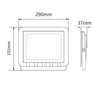 LED Venkovní reflektor LED/100W/230V 6500K IP65