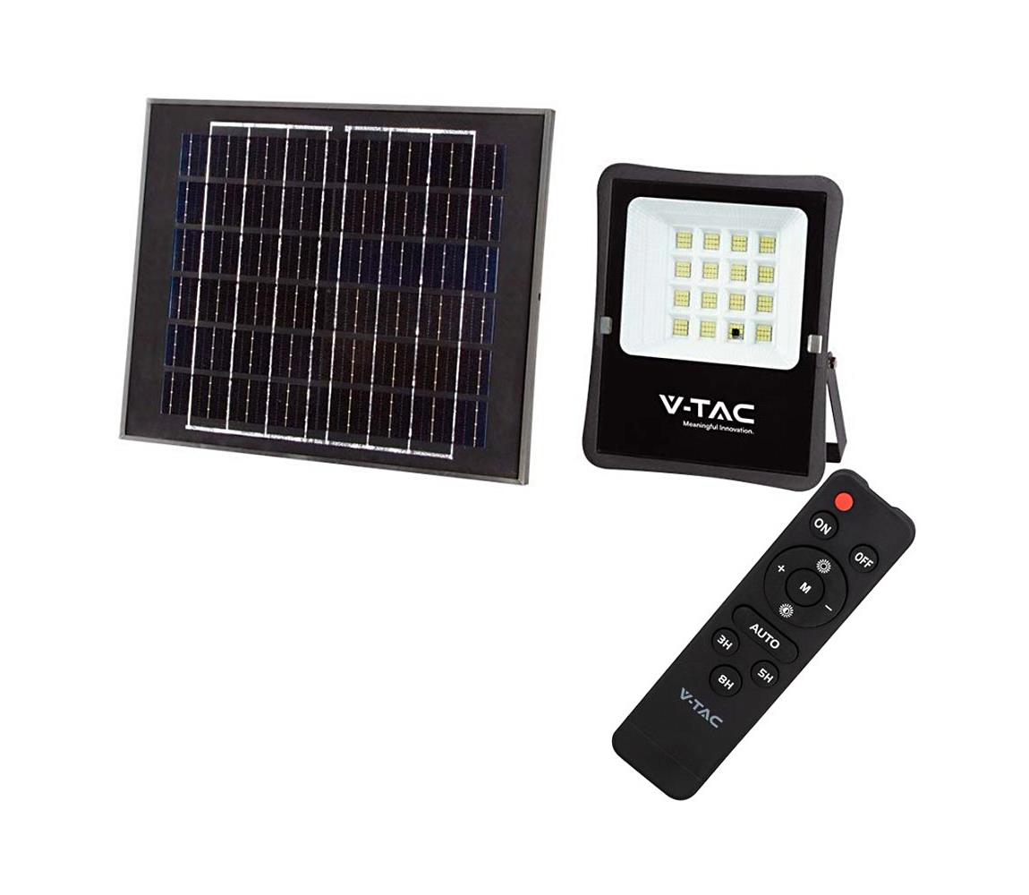 V-Tac LED Venkovní solární reflektor LED/12W/3,2V 6400K IP65 VT1210