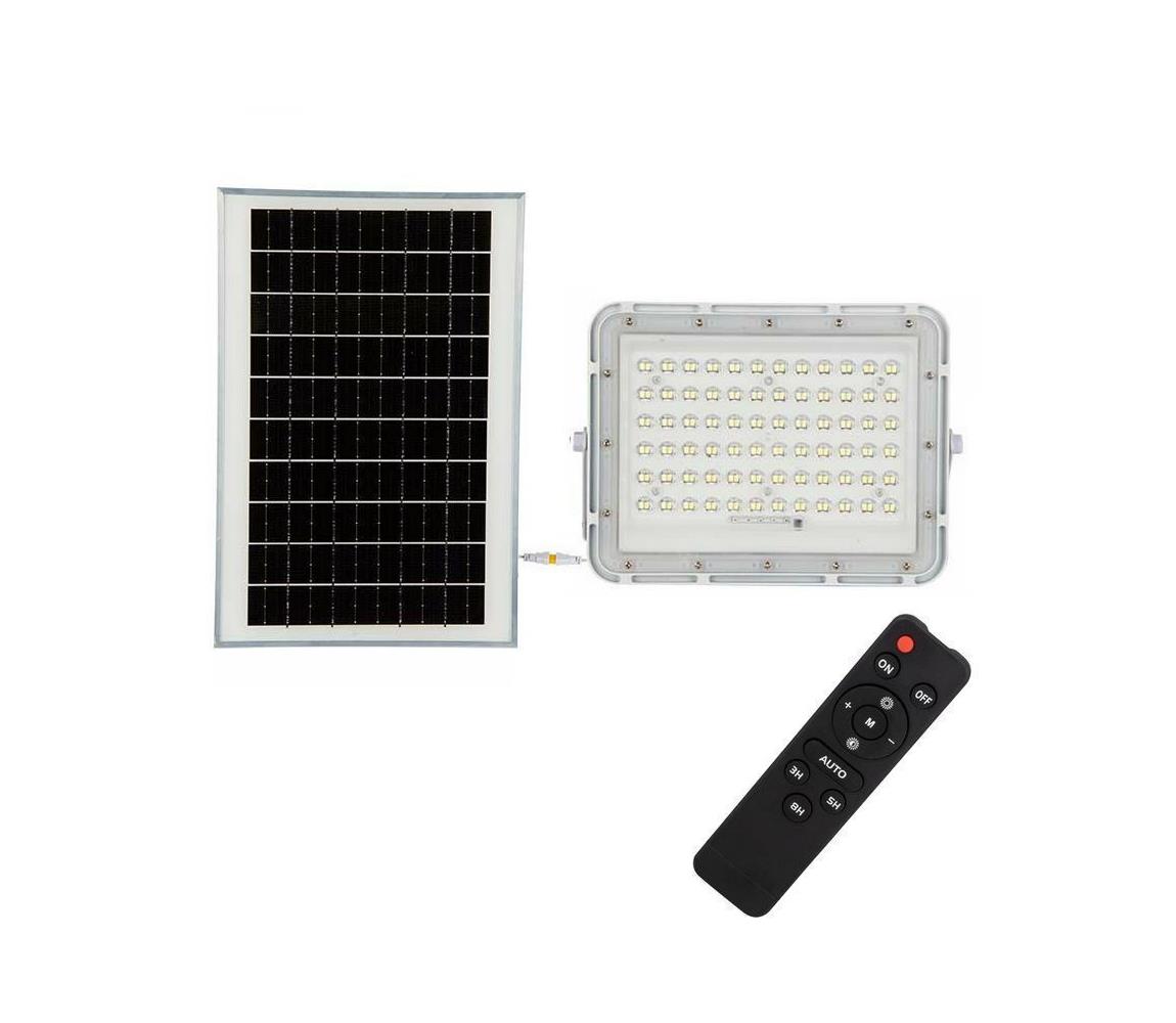 V-Tac LED Venkovní solární reflektor LED/15W/3,2V IP65 4000K bílá + DO VT1366
