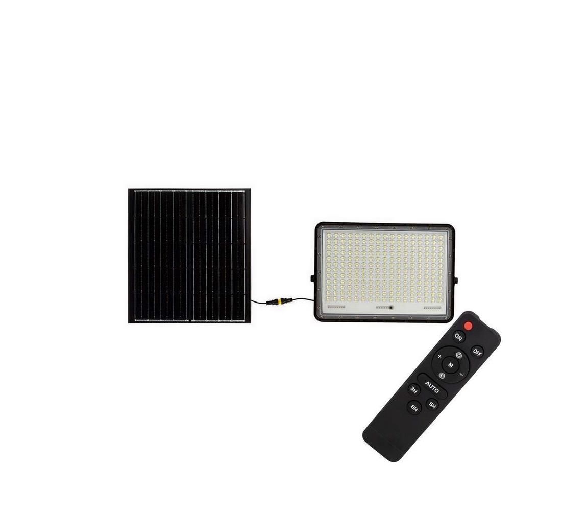 V-Tac LED Venkovní solární reflektor LED/30W/3,2V 6400K černá + DO VT1459