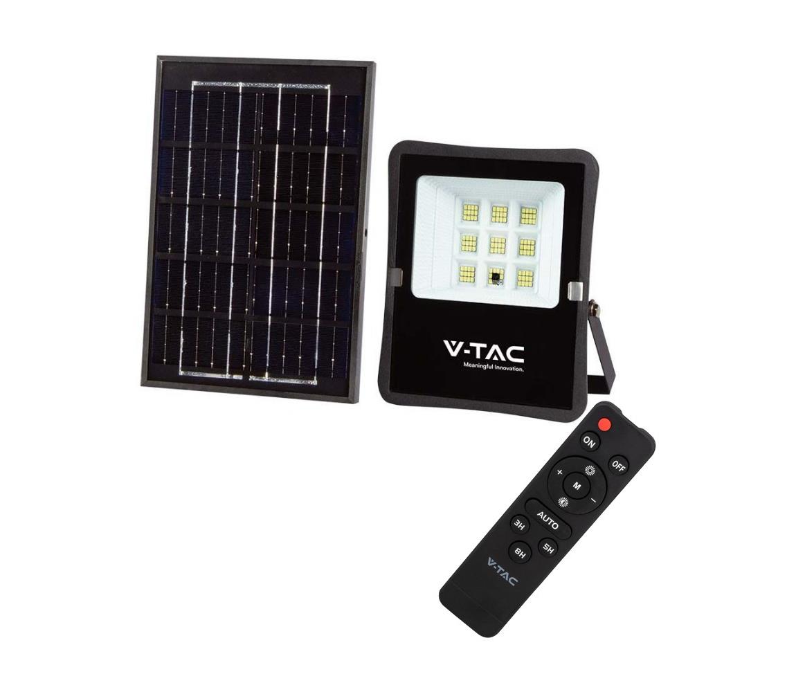 V-Tac LED Venkovní solární reflektor LED/6W/3,2V 4000K IP65 VT1209
