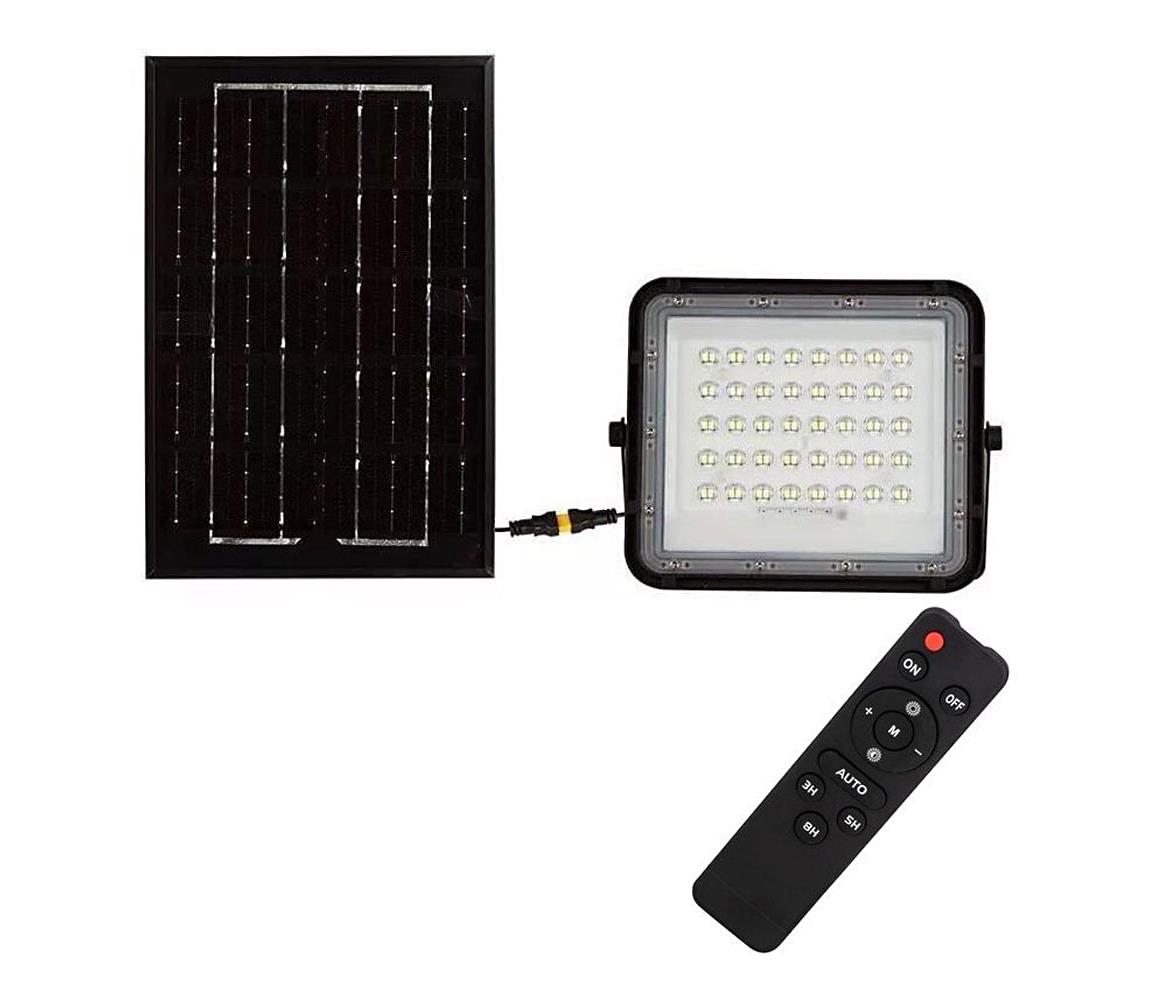 V-Tac LED Venkovní solární reflektor LED/6W/3,2V IP65 4000K černá + DO VT1356