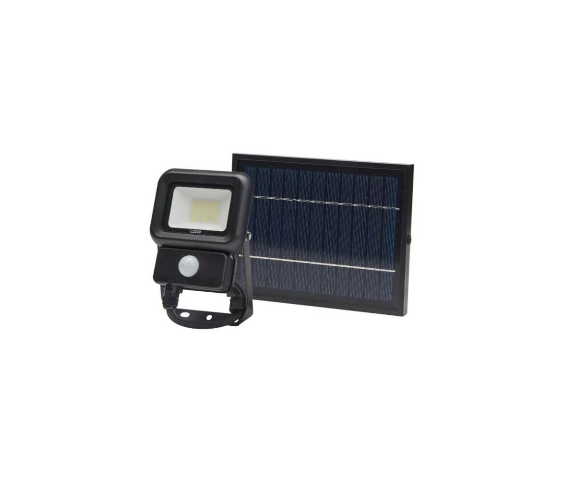 Kobi LED Venkovní solární reflektor se senzorem LED/10W/3,7V 6500K IP65 KB0166
