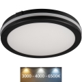 LED Venkovní stropní svítidlo BENO ECO LED/40W/230V 3000/4000/6500K pr. 40 cm IP65 černá