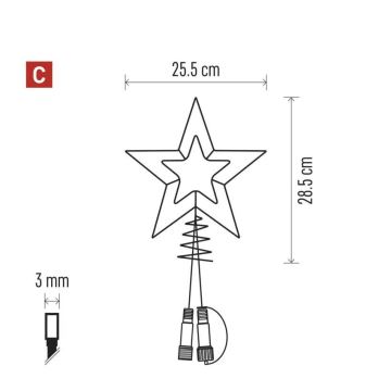 LED Venkovní vánoční dekorace 30xLED/4W/30V IP44 teplá bílá