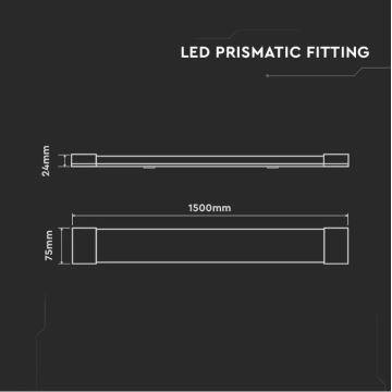 LED Zářivkové svítidlo SAMSUNG CHIP LED/50W/230V 4000K 150 cm