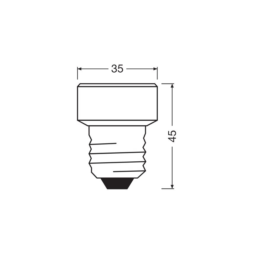 LED Žárovka E27/3,5W/230V 4000K - Osram