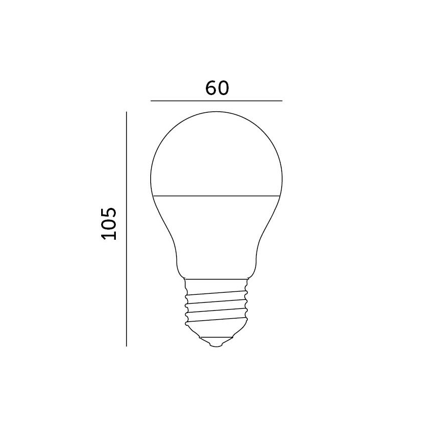 LED Žárovka E27/8,5W/230V 4000K