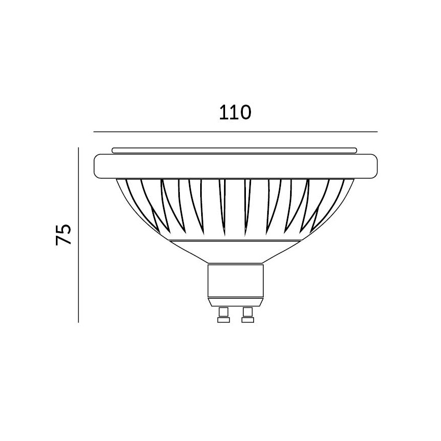 LED Žárovka ES111 GU10/15W/230V 4000K