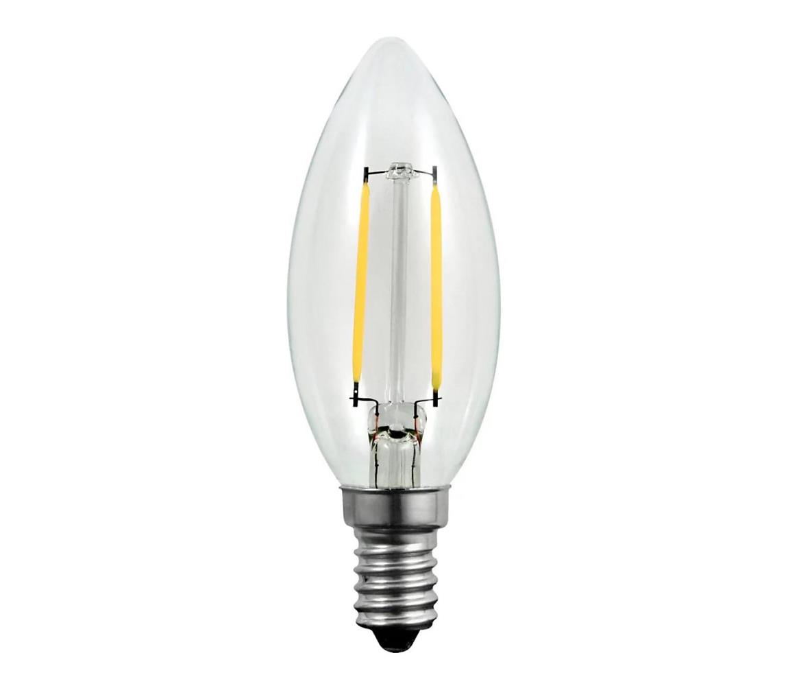  LED Žárovka FILAMENT C37 E14/2W/230V 3000K 