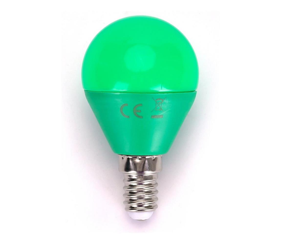  B.V. LED Žárovka G45 E14/4W/230V zelená -  