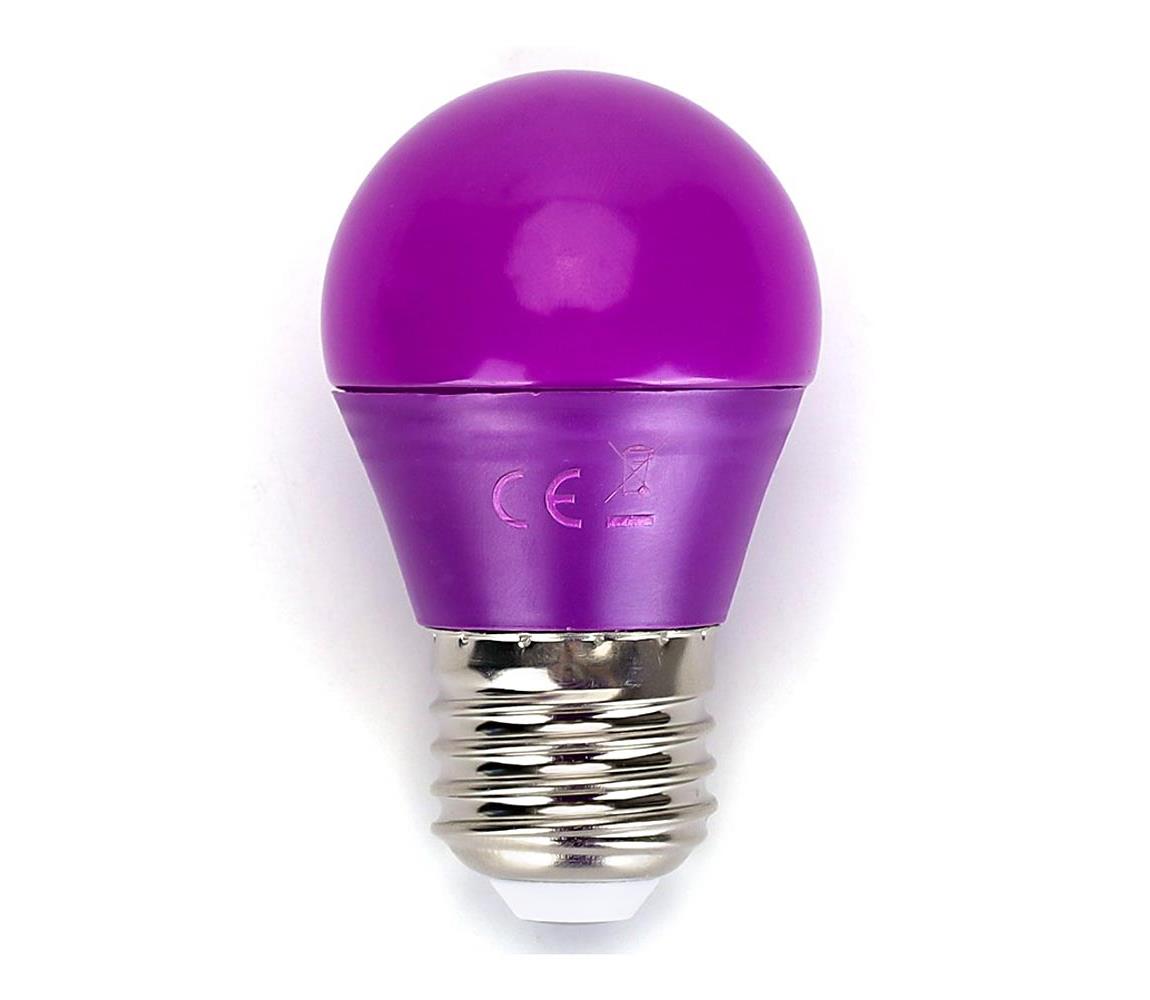  B.V. LED Žárovka G45 E27/4W/230V fialová -  