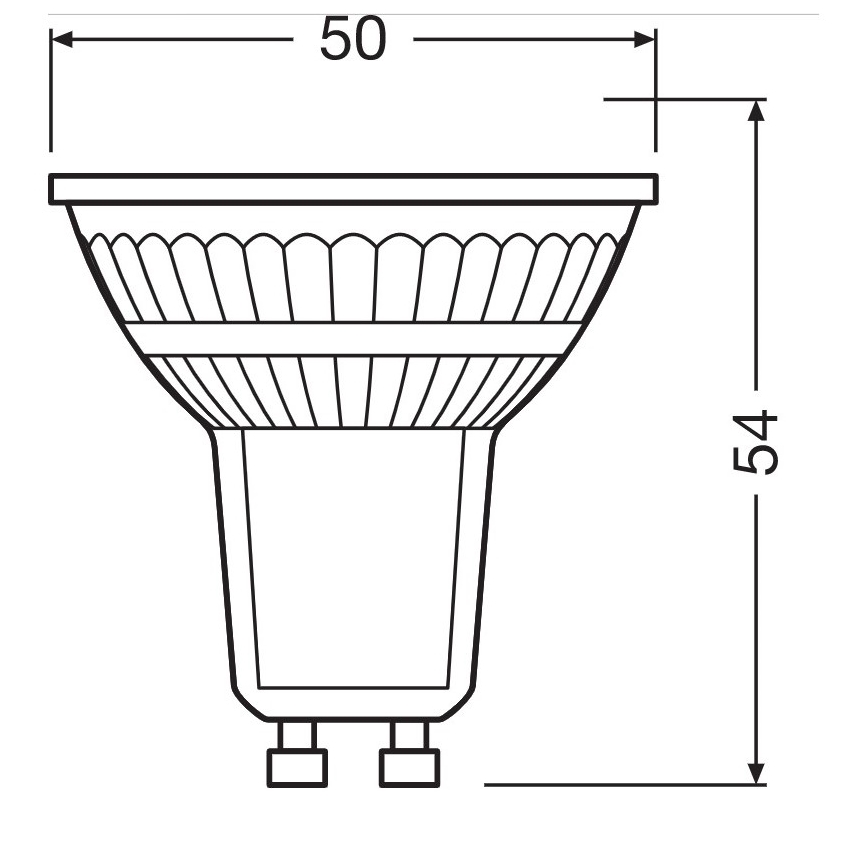 LED Žárovka PAR16 GU10/4,5W/230V 2700K - Osram