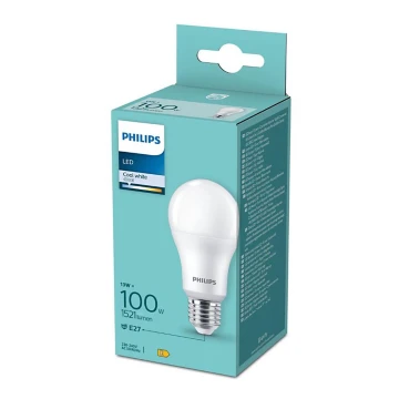 LED Žárovka Philips A60 E27/13W/230V 4000K