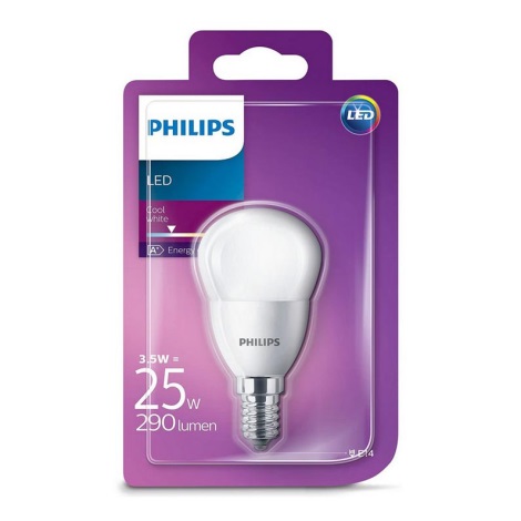 LED Žárovka Philips E14/3,5W/230V 4000K
