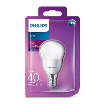 LED Žárovka Philips E14/5,5W/230V 2700K