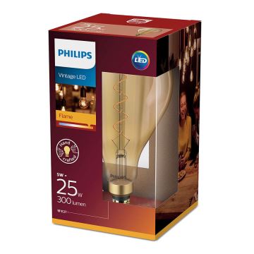 LED Žárovka Philips E27/5W/230V 2000K - VINTAGE