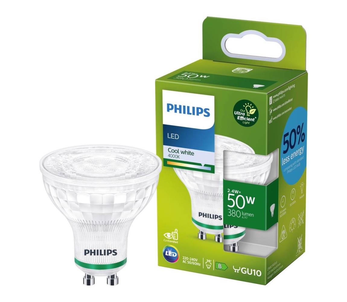 Philips LED Žárovka Philips GU10/2,4W/230V 4000K P6080