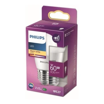 LED Žárovka Philips P48 E27/7W/230V 2700K