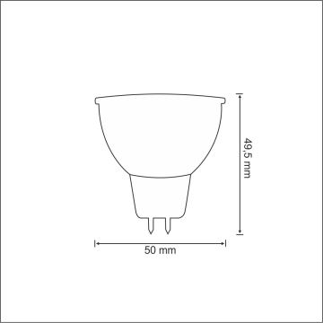 LED Žárovka PLATINUM GU5,3/MR16/3,2W/12V 3000K