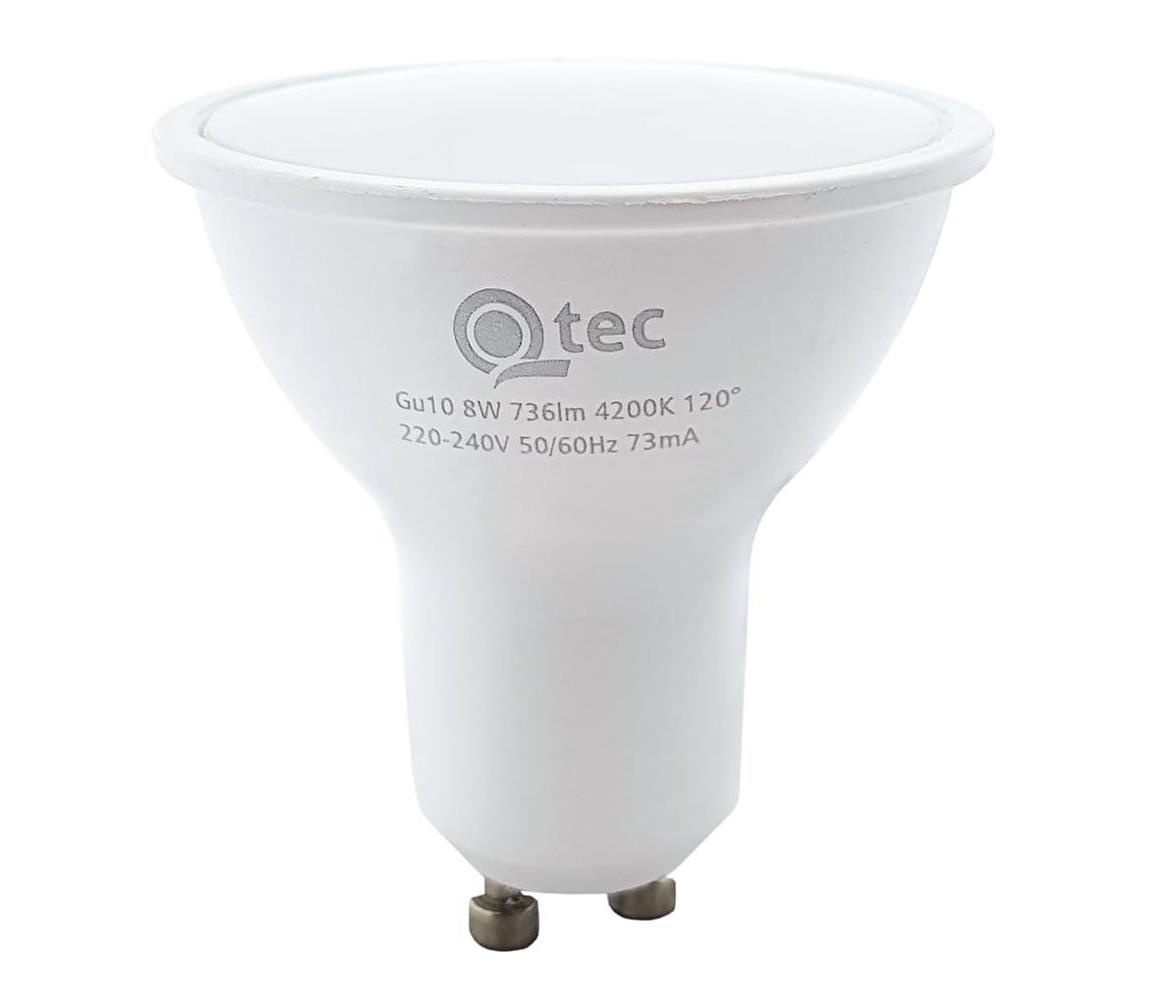  LED Žárovka Qtec GU10/8W/230V 4200K 