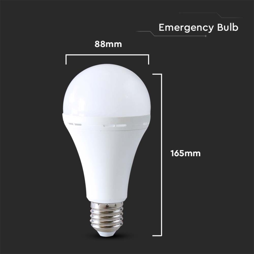 LED Žárovka s nouzovým režimem A90 E27/15W/230V 4000K