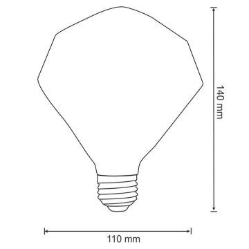 LED žárovka VINTAGE AMBER E27/4W/230V 2700K