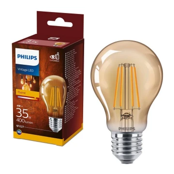 LED Žárovka VINTAGE Philips A60 E27/4W/230V 2500K