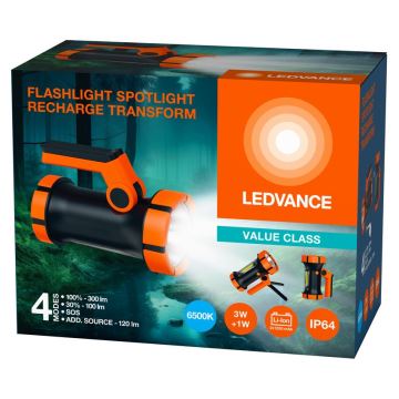 Ledvance - LED Nabíjecí svítilna s power bankou FLASHLIGHT LED/3W/5V IP64 2400mAh