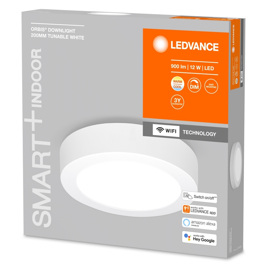 Ledvance - LED Stmívatelné stropní svítidlo SMART+ ORBIS LED/12W/230V 3000-6500K Wi-Fi