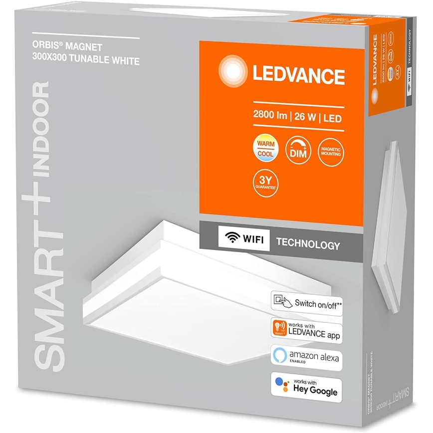 Ledvance - LED Stmívatelné stropní svítidlo SMART+ MAGNET LED/26W/230V 3000-6500K Wi-Fi