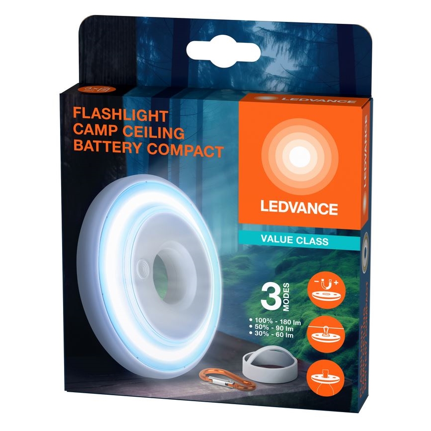Ledvance - LED Stmívatelné svítidlo FLASHLIGHT CAMP LED/2,2W/3xAAA