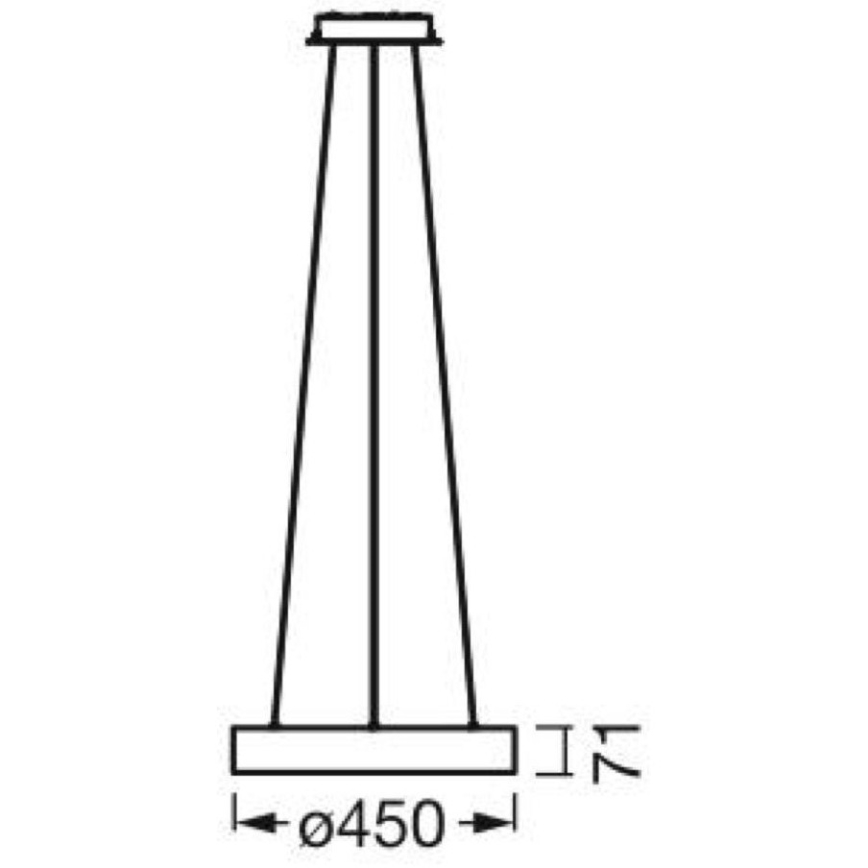 Ledvance - LED Stmívatelný lustr na lanku SUN@HOME CIRCULAR LED/18,5W/230V Wi-Fi