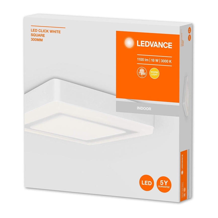 Ledvance - LED Stropní svítidlo SQUARE LED/18W/230V