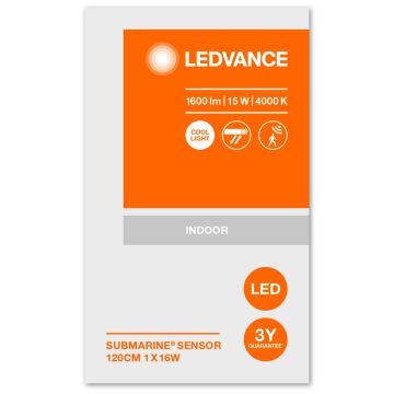 Ledvance - LED Technické svítidlo se senzorem SUBMARINE 1xG13/16W/230V IP65