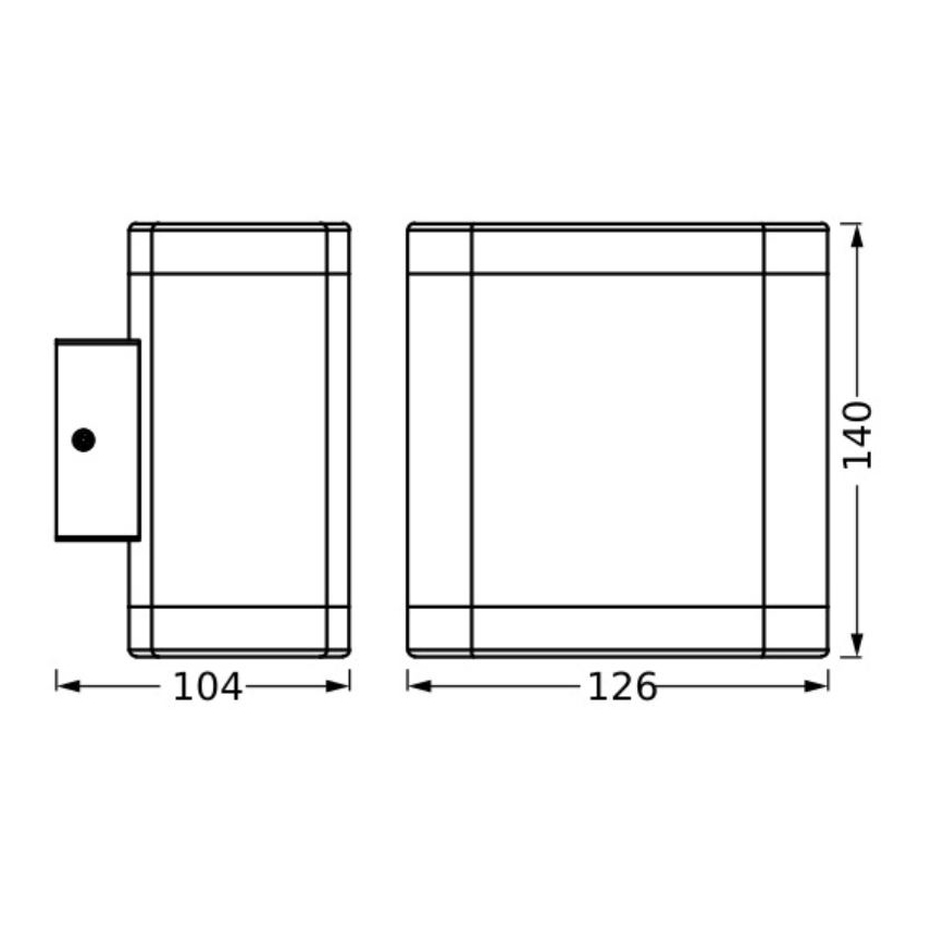 Ledvance - LED Venkovní nástěnné svítidlo ENDURA STYLE DALLAS LED/9W/230V IP44