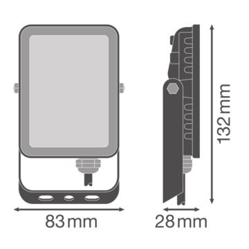 Ledvance - LED Venkovní nástěnný reflektor FLOODLIGHT ESSENTIAL LED/10W/230V IP65