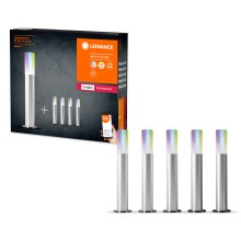 Ledvance - SADA 5x LED RGBW Stmívatelná venkovní lampa SMART+ GARDENPOLE LED/6W/230V IP44