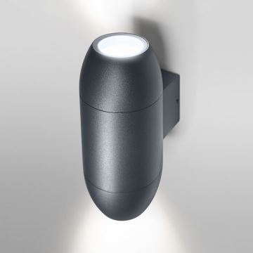 Ledvance - Venkovní nástěnné svítidlo CANNON 2xGU10/35W/230V IP44