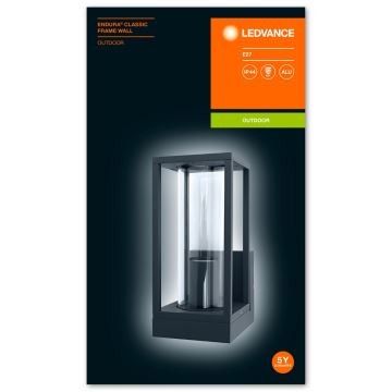 Ledvance - Venkovní nástěnné svítidlo FRAME 1xE27/60W/230V IP44