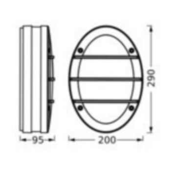 Ledvance - Venkovní nástěnné svítidlo ORBICK 2xE27/18W/230V IP65