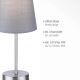 Leuchten Direkt 11680-15 - Stolní lampa HEINRICH 1xE14/40W/230V šedá