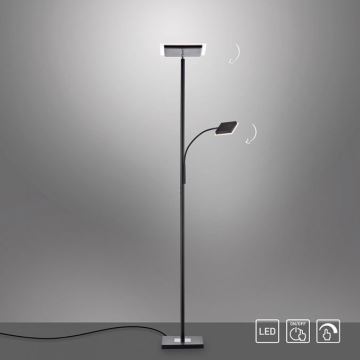 Leuchten Direkt 11710-18 - LED Stmívatelná stojací lampa HANS LED/21,5W/230V + LED/4W